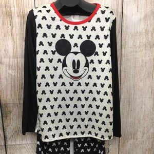 Disney Size XS womens Mickey Mouse Pajamas 2 pc